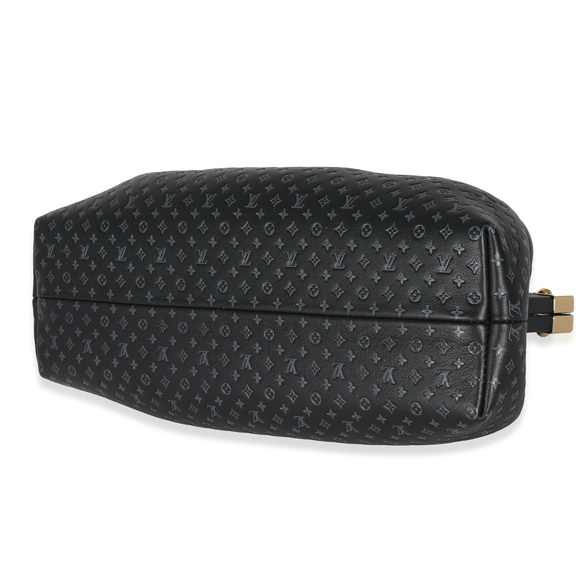 Louis Vuitton Black Embossed Calfskin Nanogram Clutch - Picture 8 of 8